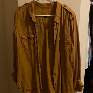 Shade of brown button down